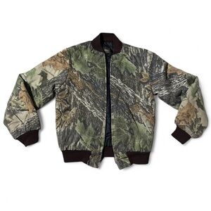 Vintage Camouflage Bomber Jacket